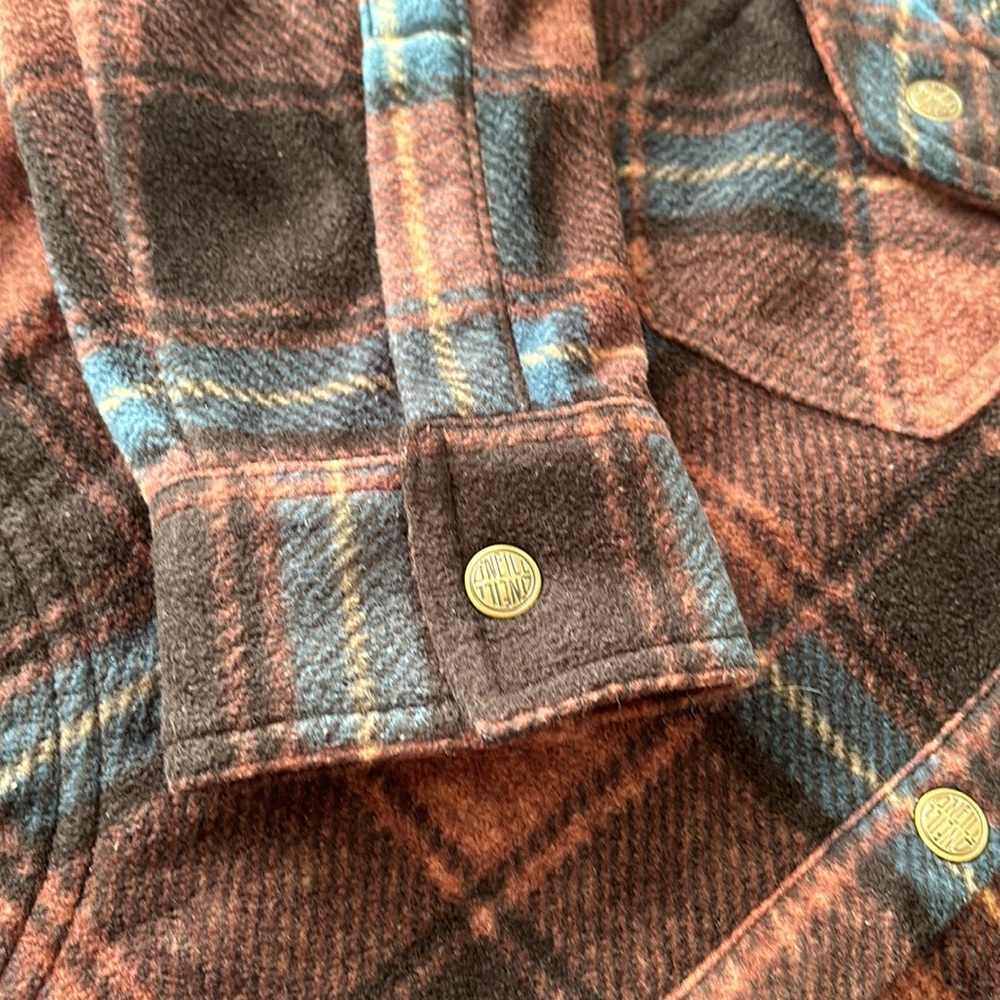 O’Neil ZUMA Super fleece Flannel Shirt Shacket Snap front closure Plaid women M - Picture 10 of 17